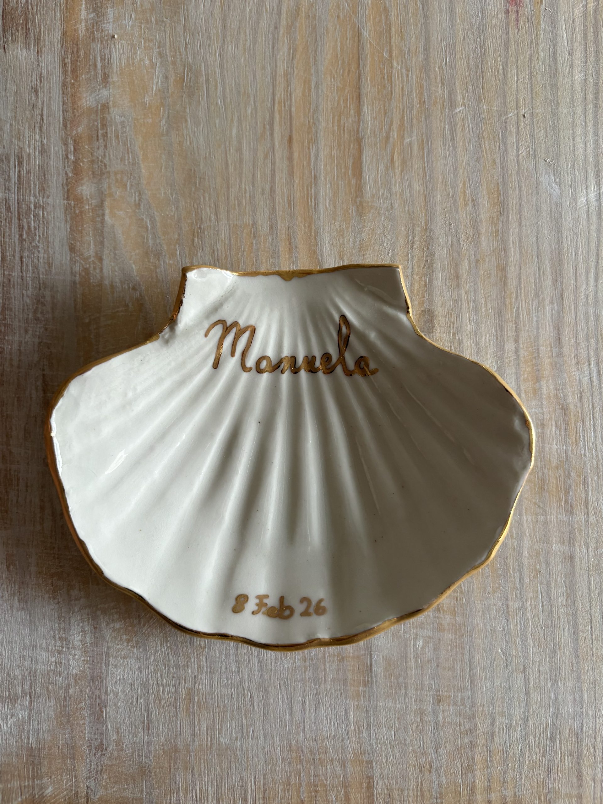 Concha Bautizo Pintada a mano Personalizada - Imagen 4