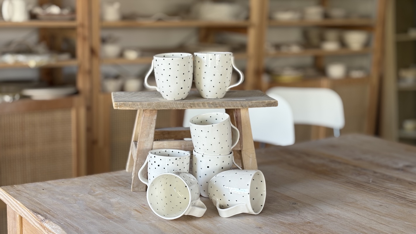 Tazas lunares porcelana - Imagen 3