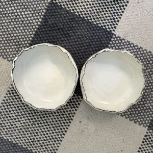 Pareja cuencos blanco puro