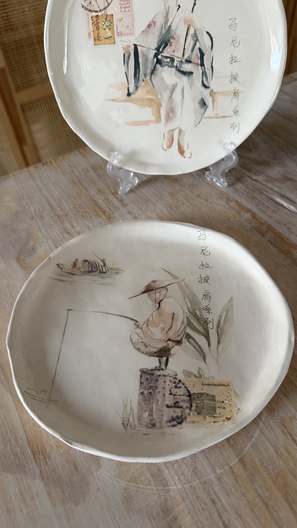 Kit 4 platos " Mantones de Manila" - Imagen 3